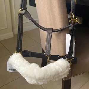 NWT Dover Triple Stitch Leather Halter